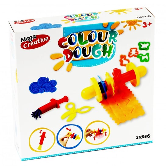 Mega Creative, masa plastyczna Colour Dough, Start, zestaw Mega Creative