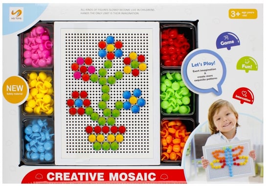 Mega Creative, Mozaika kreatywna, 180 elementów do układania, 460027 Mega Creative