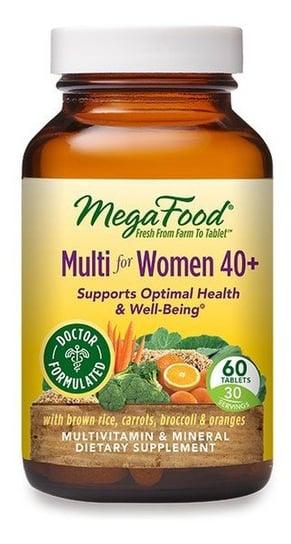 Mega Food Multi for women 40+ witaminy i minerały dla kobiet suplement diety 60 tabletek Mega Food