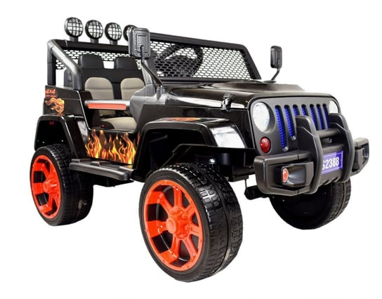 Mega Jeep Sunshine, Napęd 4X4, 2X12V, Wolny Start/ Miękkie Koła, Bluetooth, Radio Exclusive/2388 SUPER-TOYS