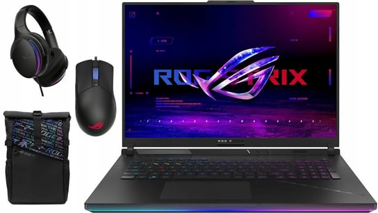 MEGA ZESTAW ASUS ROG Strix SCAR G18 QHD 240Hz i9-13980HX RTX 4080 32GB DDR5 Asus