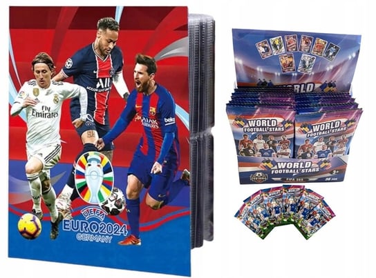 MEGA ZESTAW KARTY PIŁKARSKIE BOX 288 SZTUK + ALBUM 3D NA 240 KART Inna marka