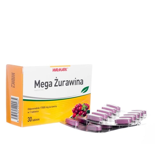 Mega Żurawina - suplement diety bogaty w ekstrakt żurawiny, 30 tabletek Walmark