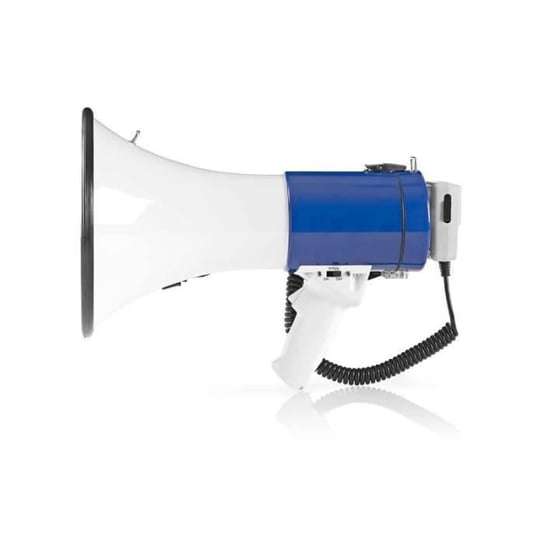 Megafon NEDIS - 25 W - Zasięg 1500 m - Wyjmowany mikrofon - Biały/Niebieski Inna marka