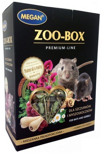 Megan, Zoo-Box dla szczura i myszoskoczka, 550 g. Megan