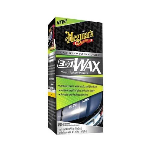 Meguiars 3in1 Wax - wosk samochodowy 3w1 czyści, nabłyszcza i chroni lakier 473ml MEGUIARS