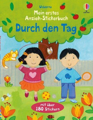 Mein erstes Anzieh-Stickerbuch: Durch den Tag Usborne Verlag