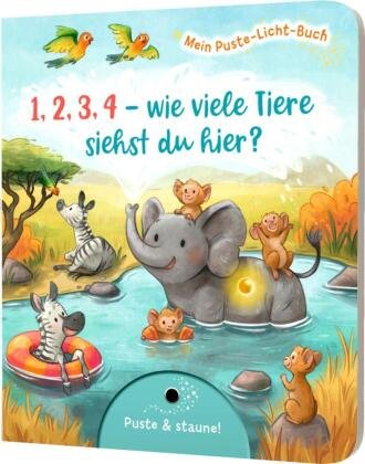 Mein Puste-Licht-Buch: 1,2,3,4 - wie viele Tiere siehst du hier? Esslinger in der Thienemann-Esslinger Verlag GmbH