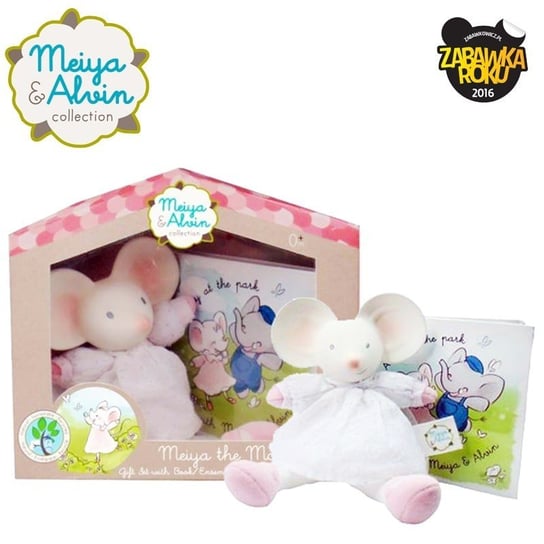 Meiya & Alvin - Meiya Mouse Mini Deluxe Teether Gift Set with Book Inna marka
