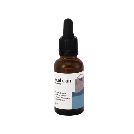 Mel Skin Ultranawilżające serum do twarzy z kwasem mlekowym i hialuronowym 30ml Mel Skin