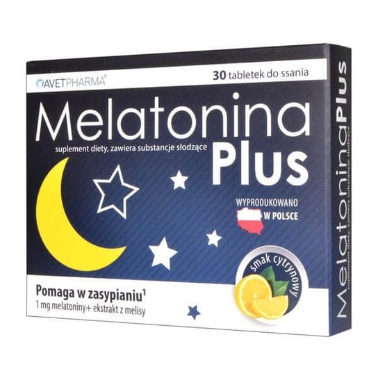 Melatonina Plus, Suplement diety, 30 tabl. Avet Pharma