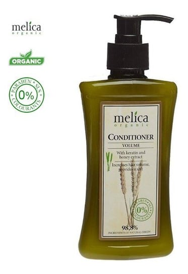 Melica Organic, odżywka organiczna do włosów z Keratyną i Ekstraktem z Miodu, 300 ml Melica Organic