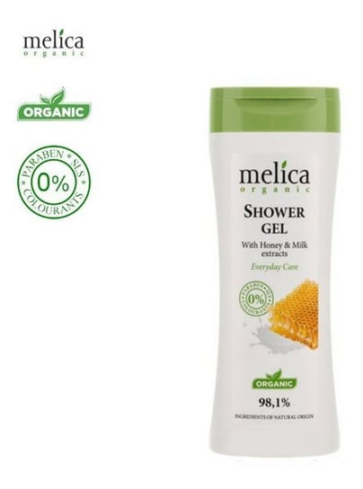 Melica Organic, żel pod prysznic z ekstraktem z miodu i mleka, 250 ml Melica Organic