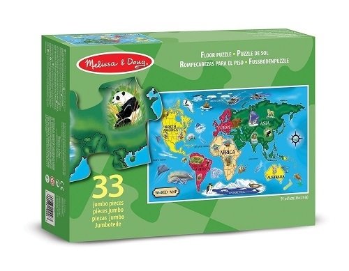 Melissa & Doug, puzzle Mapa świata Melissa & Doug