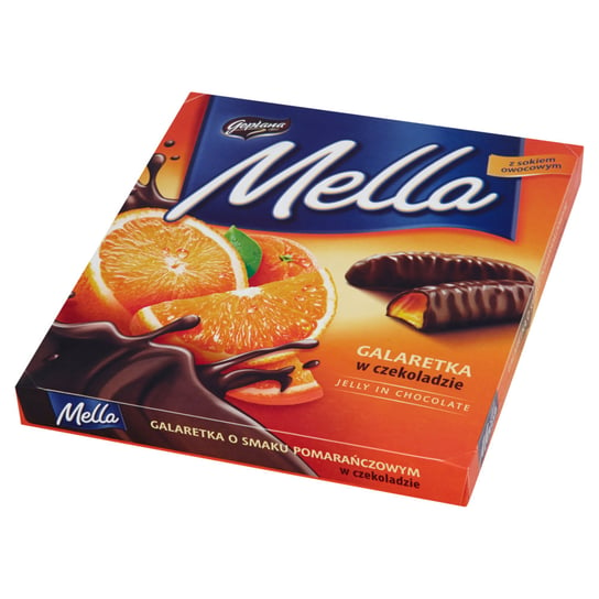 Mella galaretka w czekoladzie pomarańczowa 190 g Goplana
