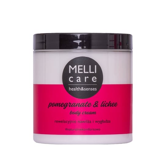 Mellicare Pomegranate & Lichee Body Cream, Zmiękczająco-nawilżający Krem Do Ciała, 250ml Mellicare