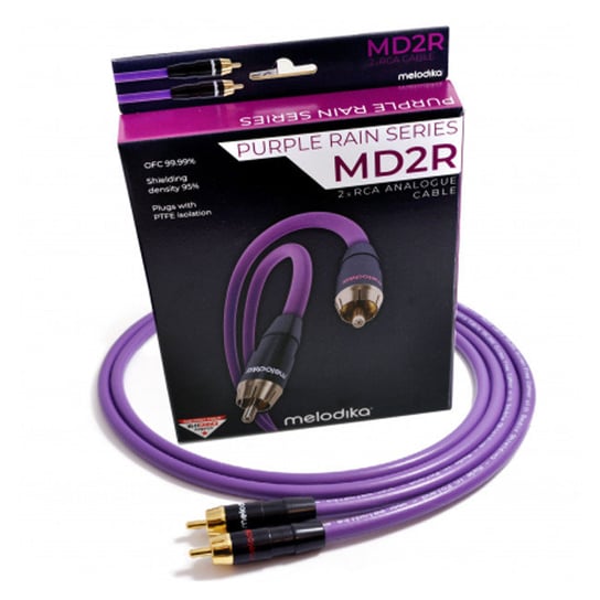 Melodika MD2R80 8m Kabel audio cinch 2 RCA - 2 RCA : Kolor - 8m Melodika