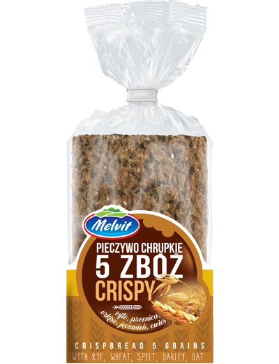 Melvit Crispy chrupkie 5 zbóż 130g Melvit