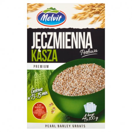 MELVIT Kasza jęczmienna perłowa 4x100g Inna marka