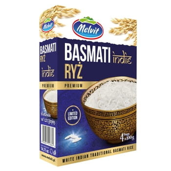 Melvit Ryż Basmati Indie 4X100G Melvit