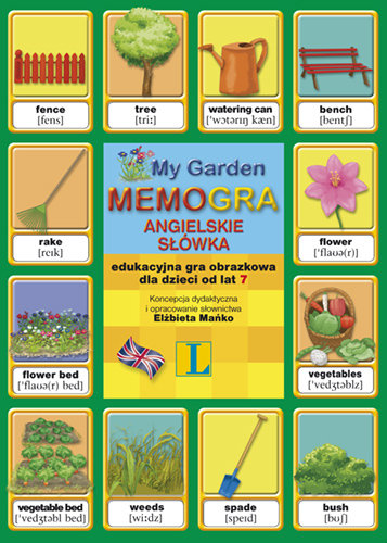Memo-gra angielskie słówka. Ogród Mańko Elżbieta