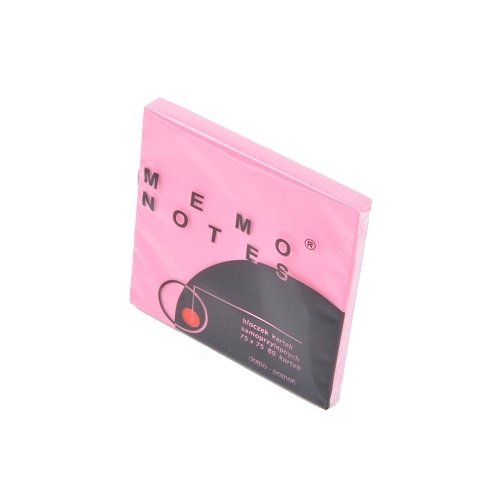 Memo notes 75x75 mm, 80 kartek, różowy brilliant Neopak