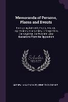 Memoranda of Persons, Places and Events Davis Andrew Jackson