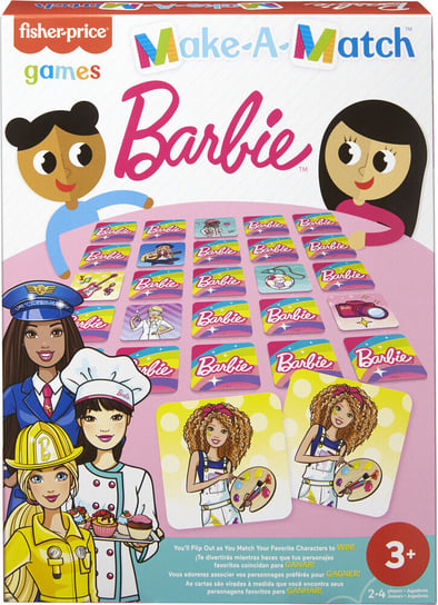 Memory Barbie, gra dla dzieci, Mattel Games Mattel Games