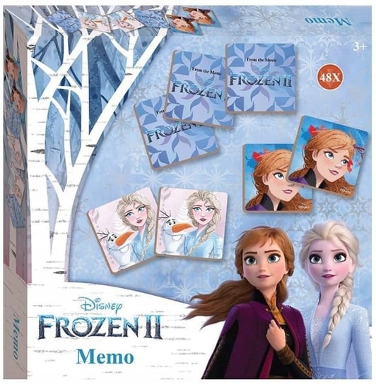 Memory Disney Kraina Lodu, gra logiczna, 48 kart Frozen - Kraina Lodu