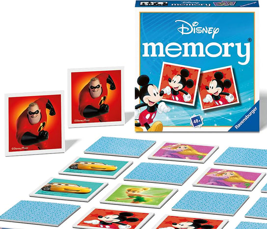 Memory Disney Myszka Miki, gra logiczna, Ravensburger, 48 elementów Ravensburger