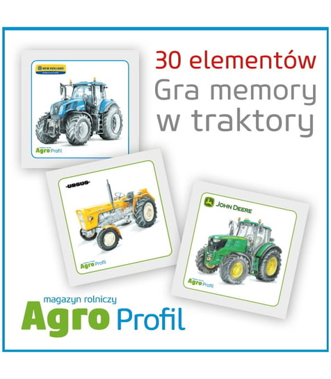 Memory traktory , gra planszowa, logiczna, Agro Profil Agro Profil
