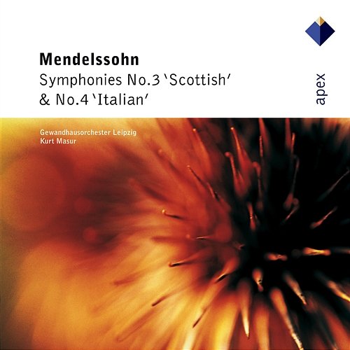 Mendelssohn : Symphonies No. 3 "Scottish" & No. 4 "Italian" Kurt Masur and Gewandhausorchester Leipzig