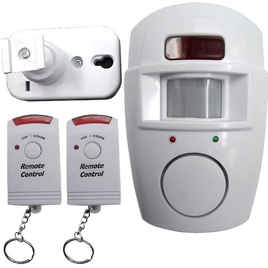 Mengshen® Bezprzewodowa syrena alarmowa Bezpieczeństwo Czujnik podczerwieni IR PIR Detektor ruchu 2 Pilot do domowego użytku ... Inna marka