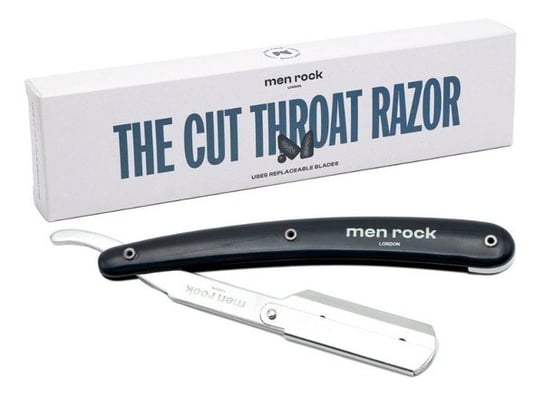 Menrock, The Cut Throat Shavette, Brzytwa do golenia dla mężczyzn + wymienne żyletki. 5 szt. Menrock