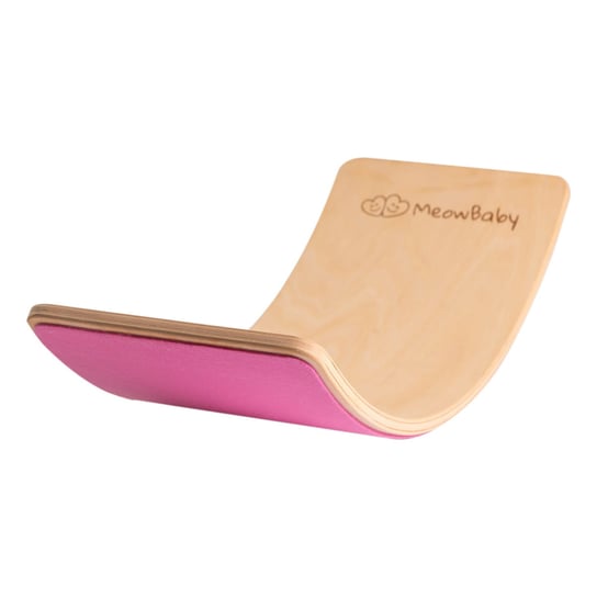 MeowBaby® Deska do Balansowania z Filcem 80x30cm dla Dzieci, Drewniany Balance Board, Różowy Inna marka