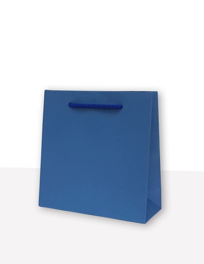 MER PLUS, torebka prezentowa jednobarwna cd niebieska 10 sztuk Mer Plus