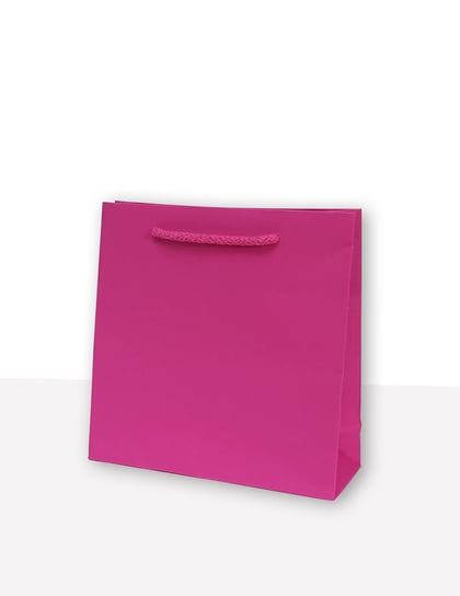 MER PLUS, torebka prezentowa jednobarwna cd różowa 10 sztuk Mer Plus