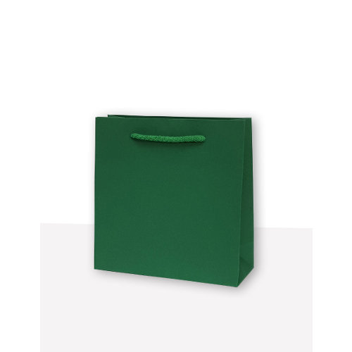 MER PLUS, torebka prezentowa jednobarwna cd zielona 10 sztuk Mer Plus