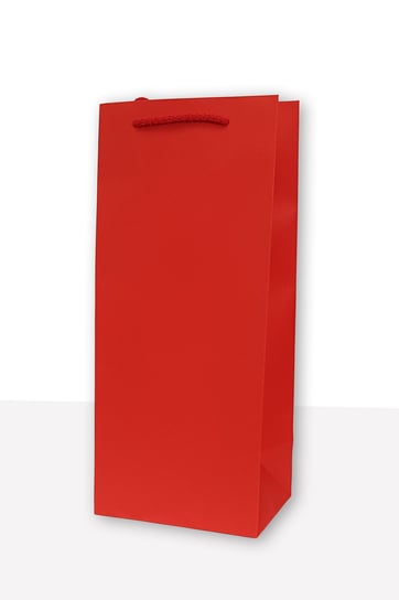 MER PLUS, torebka prezentowa jednobarwna koniak czerwona 10 sztuk Mer Plus