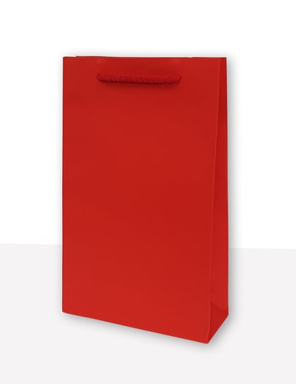 MER PLUS, torebka prezentowa jednobarwna t2 czerwona 10 sztuk Mer Plus