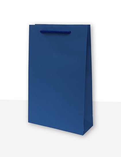 MER PLUS, torebka prezentowa jednobarwna t2 niebieska 10 sztuk Mer Plus