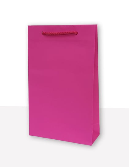 MER PLUS, torebka prezentowa jednobarwna t2 różowa 10 sztuk Mer Plus