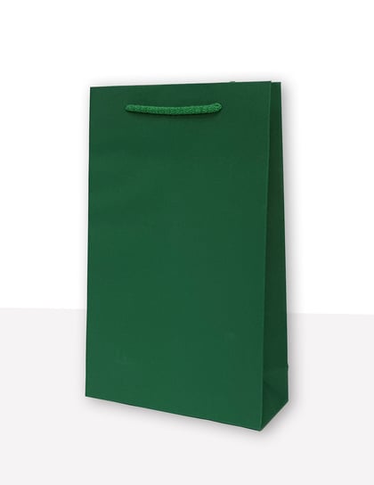 MER PLUS, torebka prezentowa jednobarwna t2 zielona 10 sztuk Mer Plus