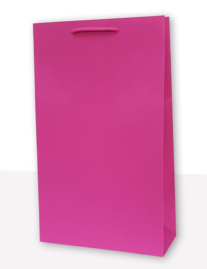 MER PLUS, torebka prezentowa jednobarwna t4 różowa 10 sztuk Mer Plus
