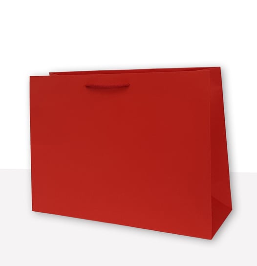 MER PLUS, torebka prezentowa jednobarwna t7 czerwona 10 sztuk Mer Plus