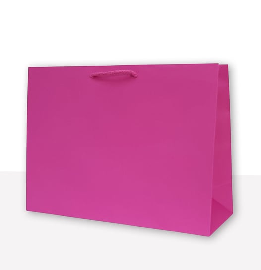 MER PLUS, torebka prezentowa jednobarwna t7 różowa 10 sztuk Mer Plus