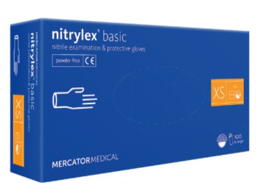 Mercator - RD Nitrylex basic (dark blue), XS, 100szt. Mercator Medical