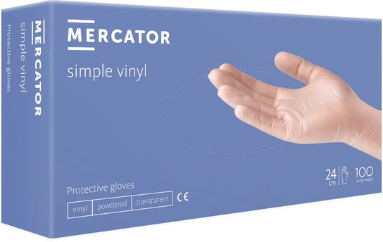 MERCATOR®  simple vinyl (PP) 100 szt., rozmiar M Mercator Medical