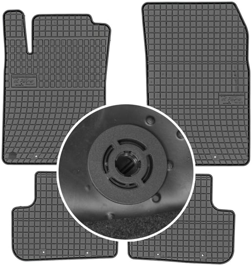 Mercedes CLA Sedan / Coupe / Kombi od 2013-2018r. Dywaniki gumowe FROGUM 0782 + mocowania MAX-DYWANIK Frogum