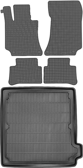 Mercedes E-klasa IV W212 Kombi od 2009-2016r. Bagażnik MAX-DYWANIK 911220 + Dywaniki PETEX P44210 Max-Dywanik